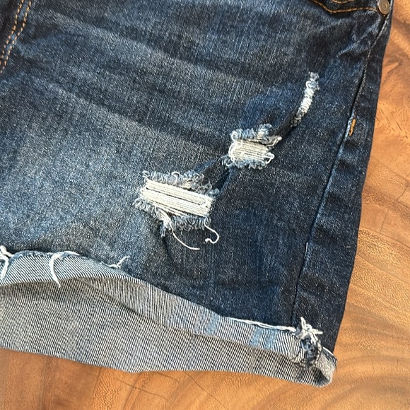 Refuge by Charlotte Russe high rise cheeky jean shorts - Picture 6 of 12